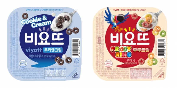 서울우유협동조합, ‘비요뜨 쿠키앤크림, 후루트링’ 2종 출시